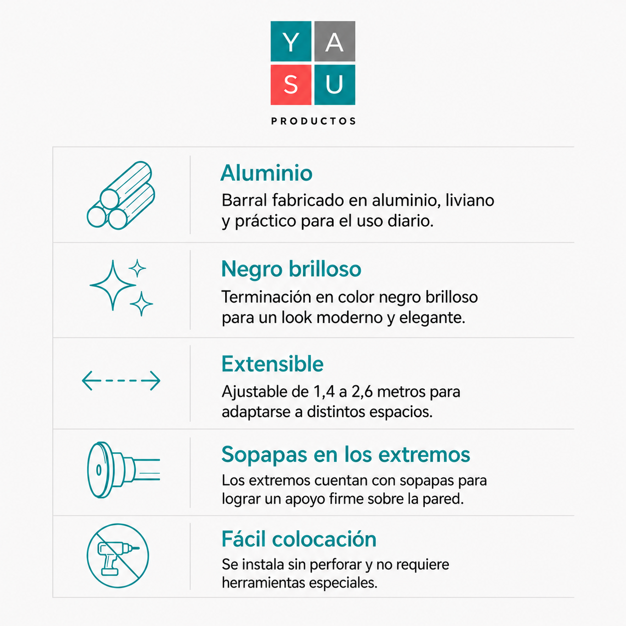 Caracteristicas barral 